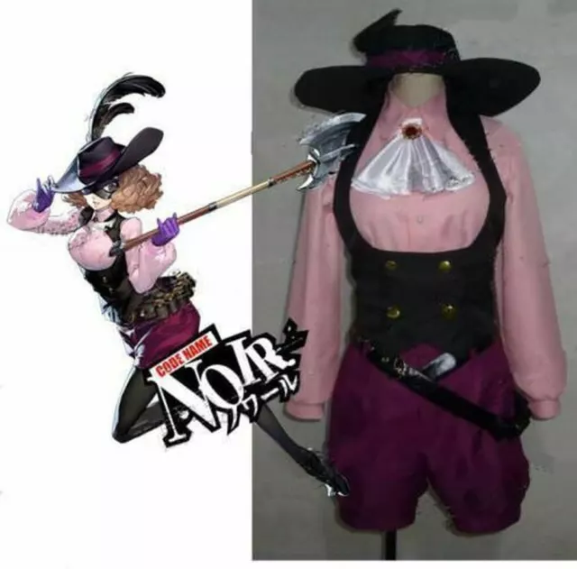 PERSONA 5 HARU Okumura NOIR Kaitou whole set cosplay costume custom ...