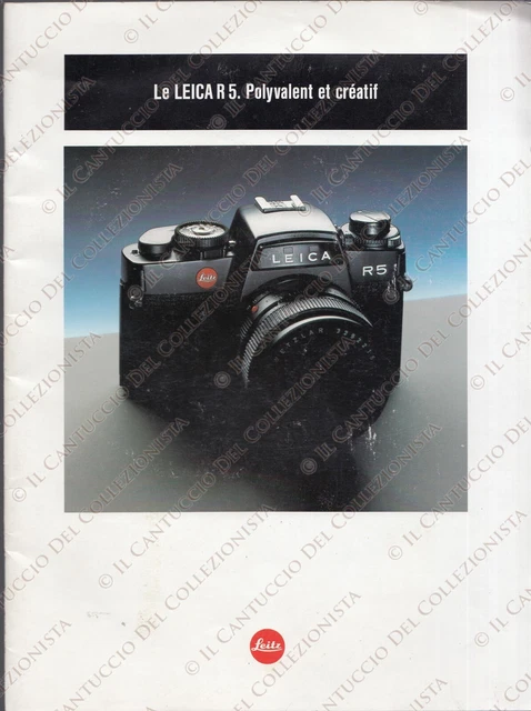 Leitz Leica R5 Camera reflex description catalog *booklet