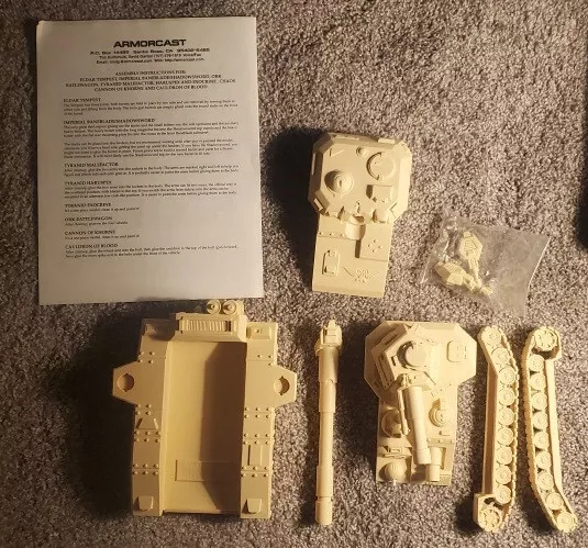 Warhammer 40K ARMORCAST IMPERIAL SUPER HEAVY TANK SHADOWSWORD & BANEBLADE 1990