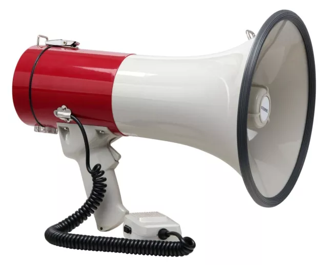 Megaphone Portable 1000M Sirene Microphone Haut-Parleur Sport Demonstration 80W