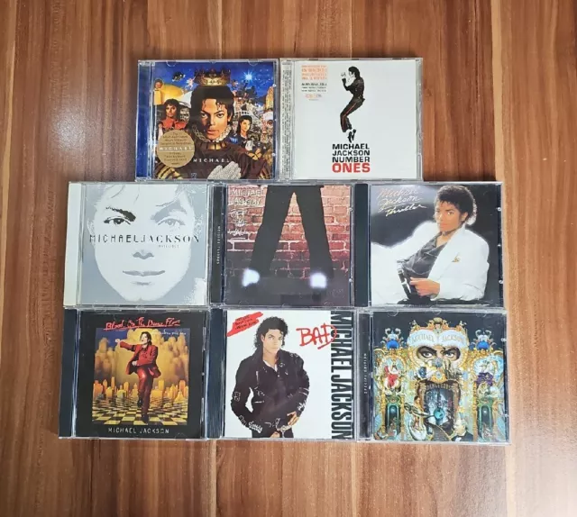 Michael Jackson - 8 CD Alben Sammlung Thriller + Bad + Dangerous + off the Wall