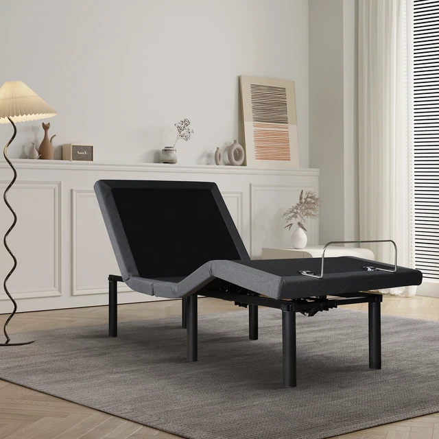 Adjustable Folding Bed Base Electric Bed Frame with Remote Control Twin XL 70591