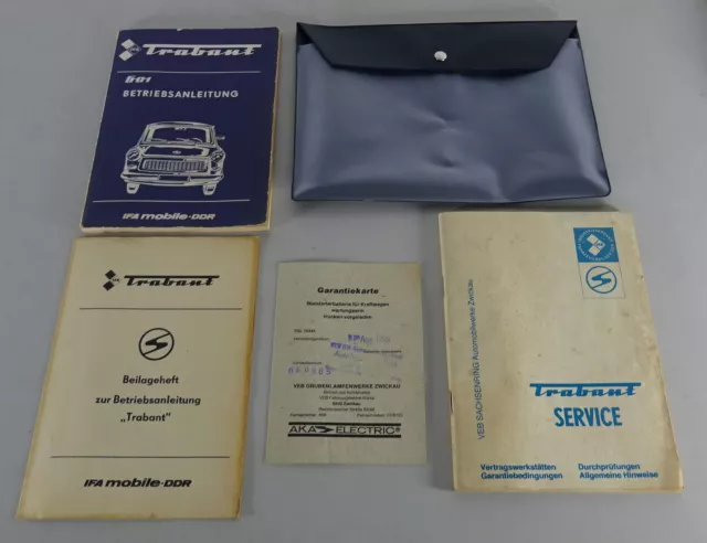 Board folder with operating instructions Trabant 601 standard / S / de luxury stand 06/1983