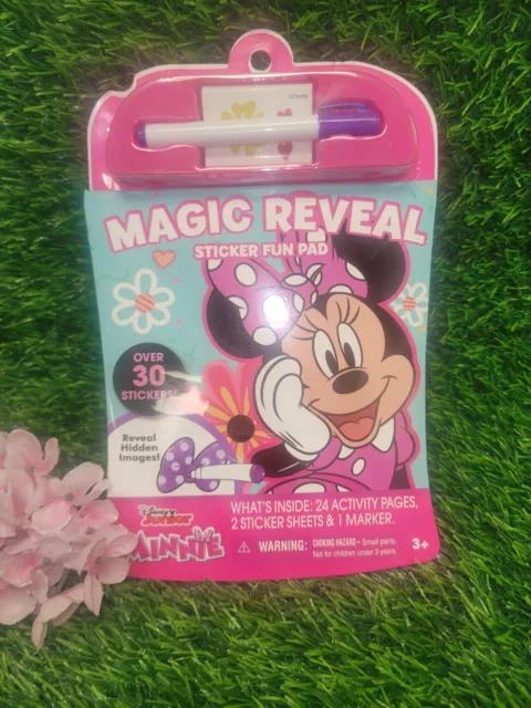 Disney Junior Minnie Magic Reveal Sticker Marker Activity Pages Fun Pad