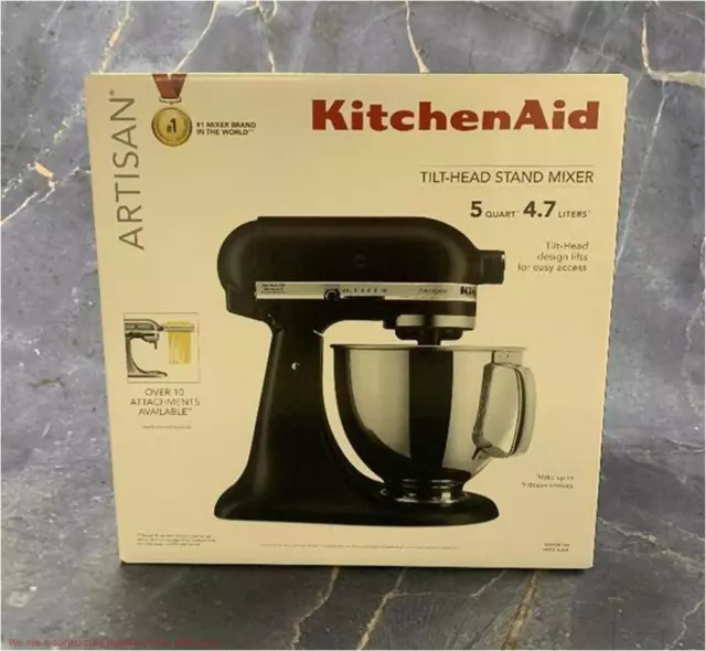 KitchenAid Artisan Series 5qt Tilt-Head Stand Mixer - Matte Black KSM150