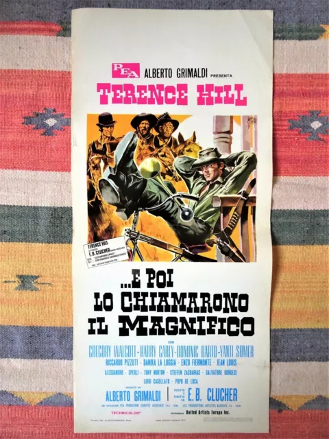 Locandina E POI LO CHIAMARONO IL MAGNIFICO Poster Cinema TERENCE HILL Symeoni