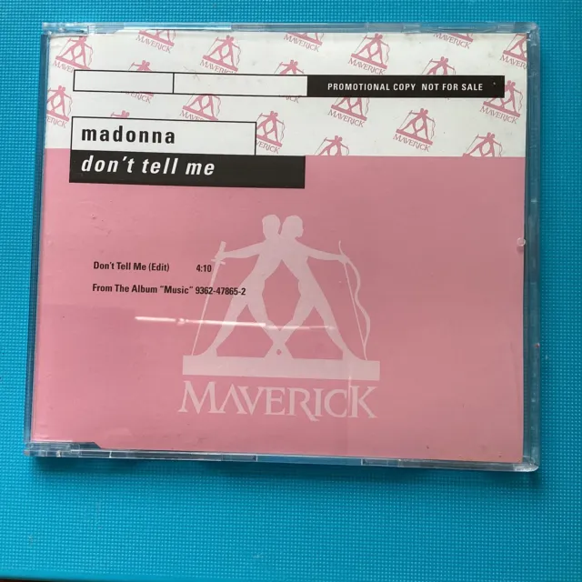 MADONNA - Don’t Tell Me - RARE PROMO CD Single 2000