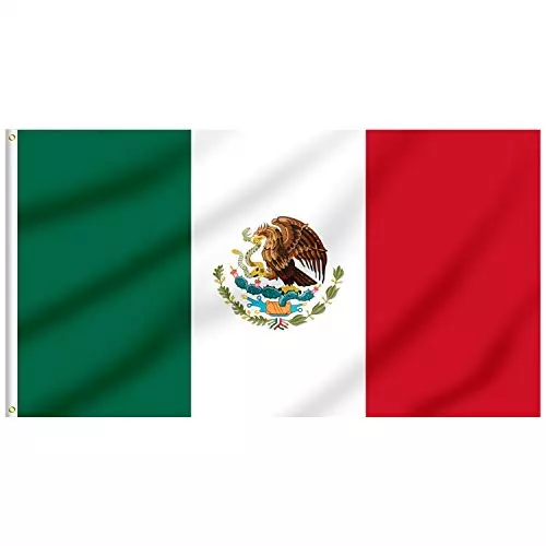 5'x8' Mexico Mexican Flag 5x8 Foot Flag Banner Large Fade Resistant Premium 100D