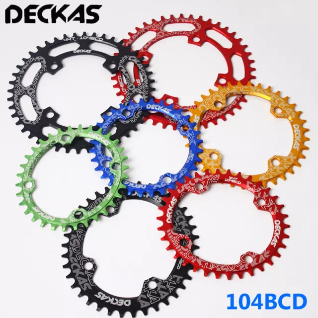 Deckas MTB Mountain Bike 104BCD 32-52T Narrow Wide Crankset Chainring Round Oval