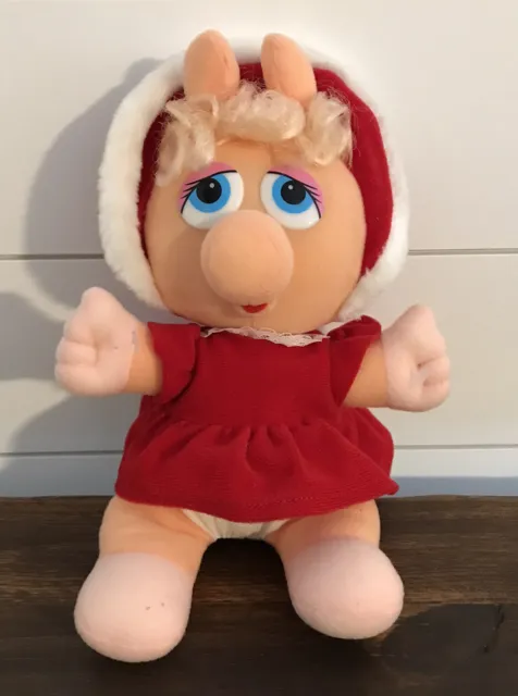 Vintage 1987 Miss Piggy Plush Christmas Baby Jim Henson Muppets McDonald’s