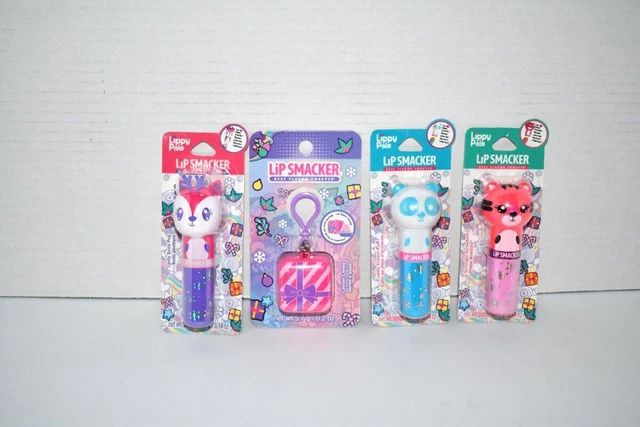 Lip Smackers-  Cube Lip balm & 3 Lippy Pals - Set of 4 NIP