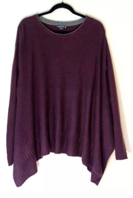 Loma 100% cashmere burgundy sweater size M/L