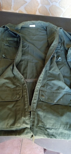 Veste De Combat Treillis Militaire Française - Modèle 1972 - Sapivog Uxegney - Excellent État - Occasion