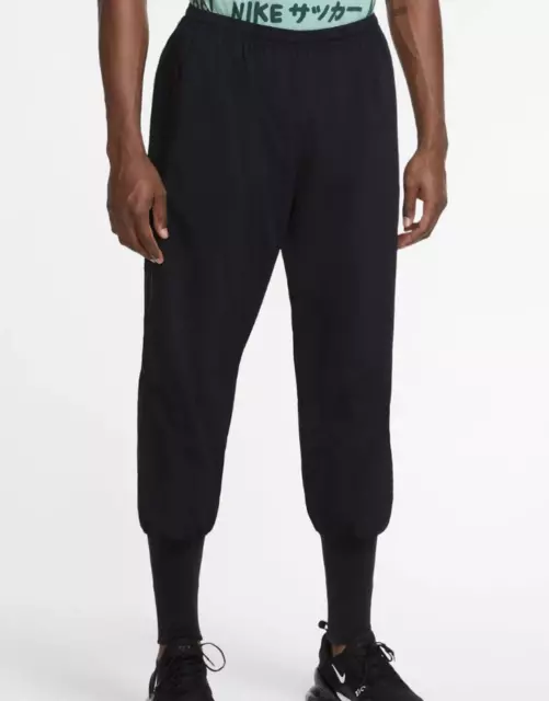 Nike Hommes Pantalon de Survêtement Jogging Tissé Cuff Soccer NOIR TAILLE S Neuf