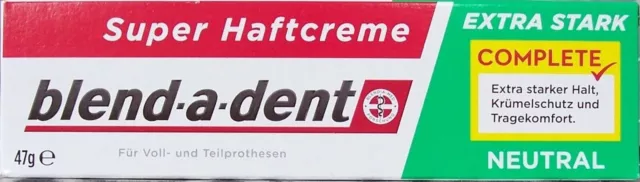 Blend-a-dent Super-Haftcreme Extra Fort 40ml Neutre 3 Pièce Allemagne 2