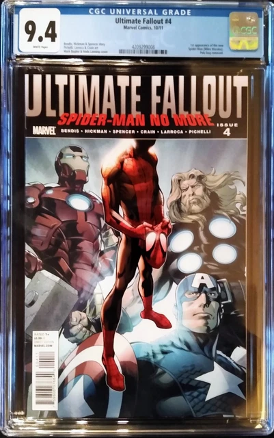 Ultimate Fallout #4 CGC 9.4 1st NEW SPIDER-MAN Miles Morales 1st Print AMAZING!