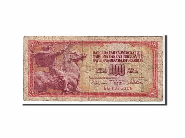 [#109807] Banknote, Yugoslavia, 100 Dinara, 1978, KM:90a, VG(8-10)