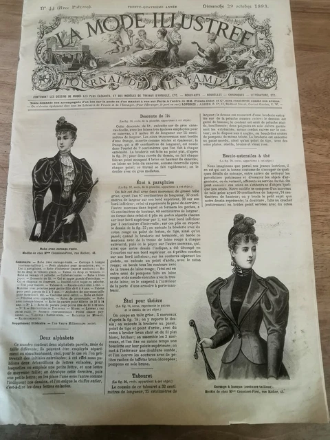 Ancienne Revue La Mode Du Petit Journal N°8 - 1899 - Avec Patron Pantalon Et Col - Occasion