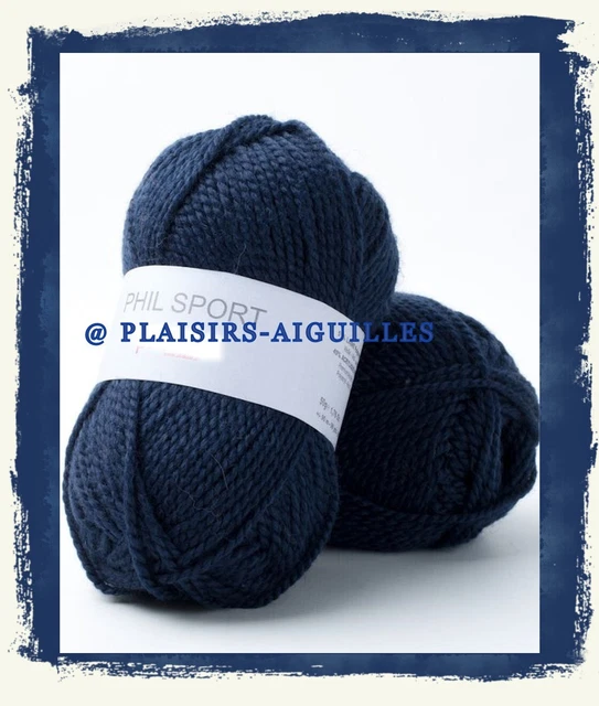 Pelote De Laine PHIL DIAMANT Couleur Grenadine - Aiguilles 3,5 - 100% Acrylique Brillant