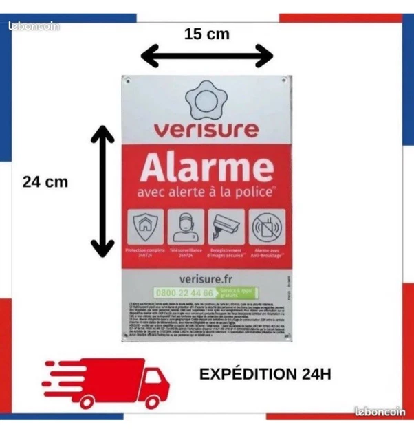 Pack De 3 Autocollants D'alarme VERISURE - Modèle 2026 - Neuf - Pour Dissuasion - Fabriqué En France