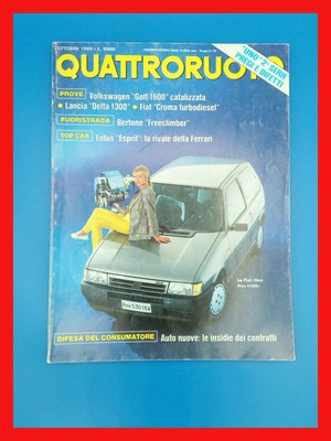 Quattroruote 408 lotus esprit ferrari 348 golf rallye delta croma bertone celica 
