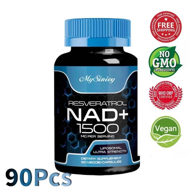 NMN Supplement, 1500MG Nicotinamide Mononucleotide Resveratrol Enhanced Absorption 2-in-1 For Supports Anti-Aging & Antioxidant, Cellular Energy Metabolism, Naturally Boost NAD Levels (NMN 120PCS - Foto 8