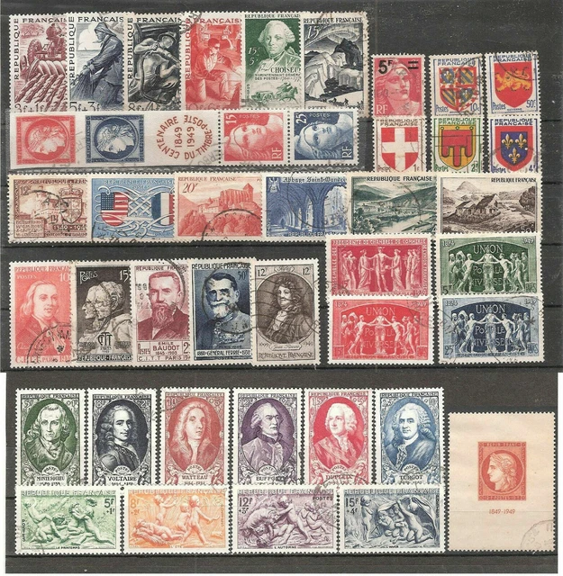 Gros lot de timbres france oblitéré - Collection
