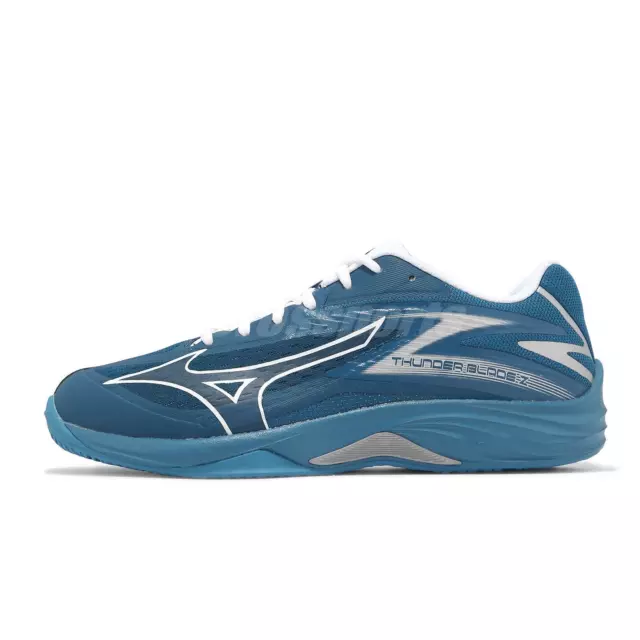 Mizuno Thunder Blade Z Blue White Men Unisex Volleyball Sports Shoes V1GA2370-22 2