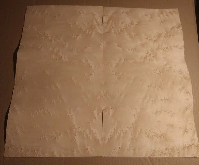 2 pieces Birdseye maple veneer 17 3/4" x 9 7/8" each wood 1/42" buckled luthier