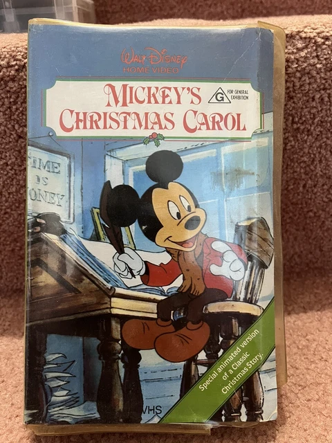 mickey-s-christmas-carol-walt-disney-video-vhs-pal-clam-shell