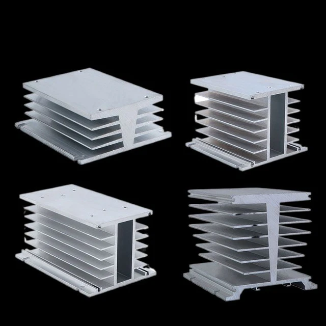 Aluminum Heat Sink Three Phase 60A-400A Durable Electronic High Power Radiator