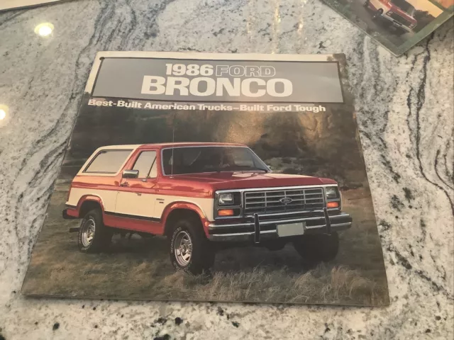 1986 ford Bronco buyers guife bulit ford tough