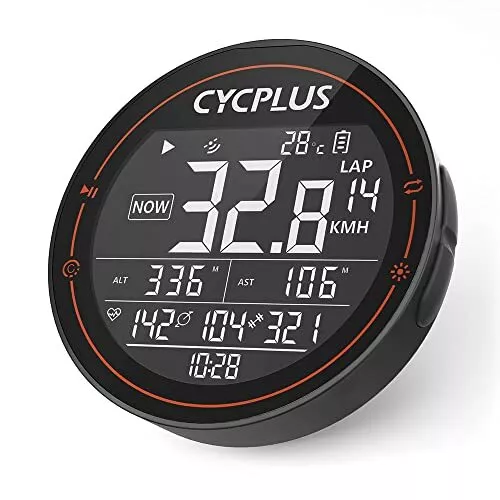 CYCPLUS Computer per Bici GPS, Ciclocomputer Senza Fili Bike Computer imperme