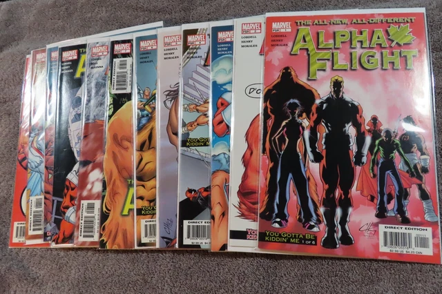 2004 MARVEL Comics The All-New All-Different ALPHA FLIGHT #1-12 Complete - NM/MT