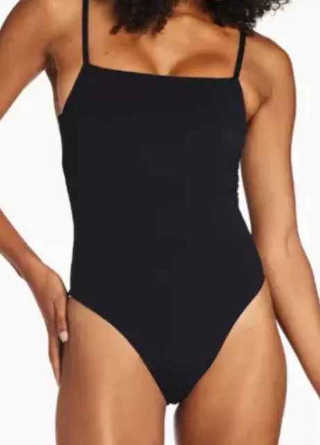 Vitamin A Womens Jenna Swimsuit Full Black Ecolux women’s SZ Large (10) ,New.