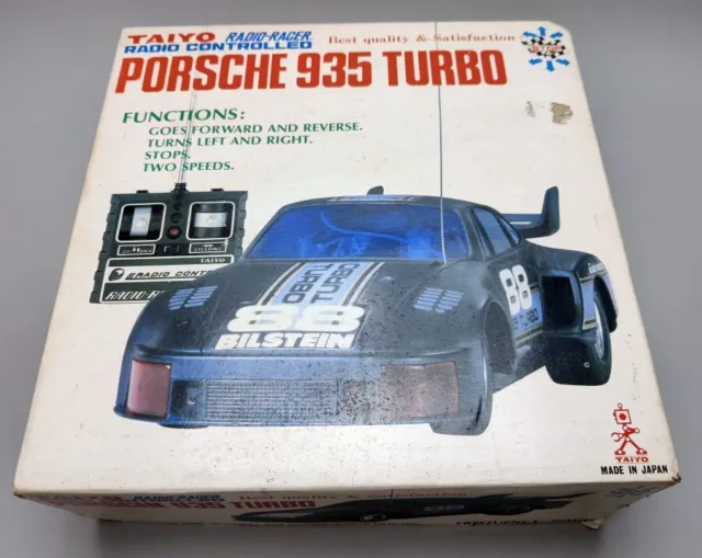 Taiyo Porsche 935 Turbo Bilstein RC Vintage Remote Controlled Car Boxed