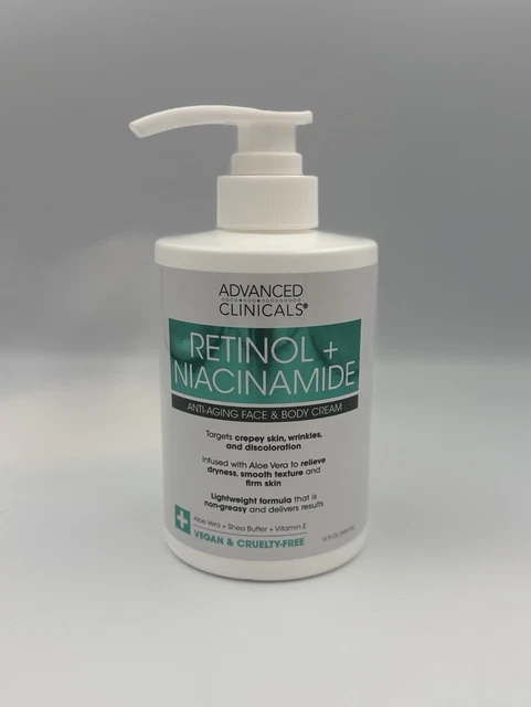 Advanced Clinicals Brightening Vitamin C Cream + 5% Niacinamide Ser
