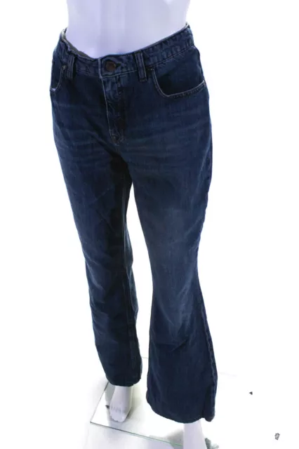 Victoria Beckham Jeans Womens Flare Leg Jeans Blue Cotton Size 29 2