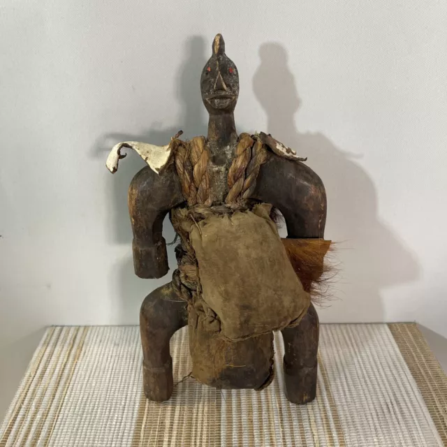 Authentic African NAMJI Doll Primitive leather Camaroon African