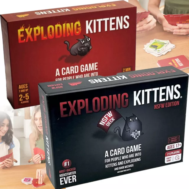 Exploding Kittens Card Game- Hilarious Games for Family Game Night Travel Gifts