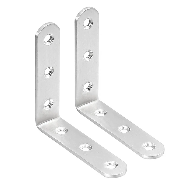 80mmx80mmx20mm Stainless Steel Corner Brace Joint L Shape Angle Bracket Fastener