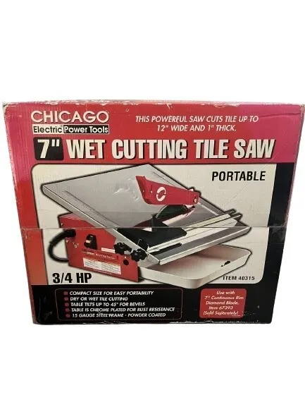 4.8 Amp 7 in. Tabletop Wet Cutting Tile Saw