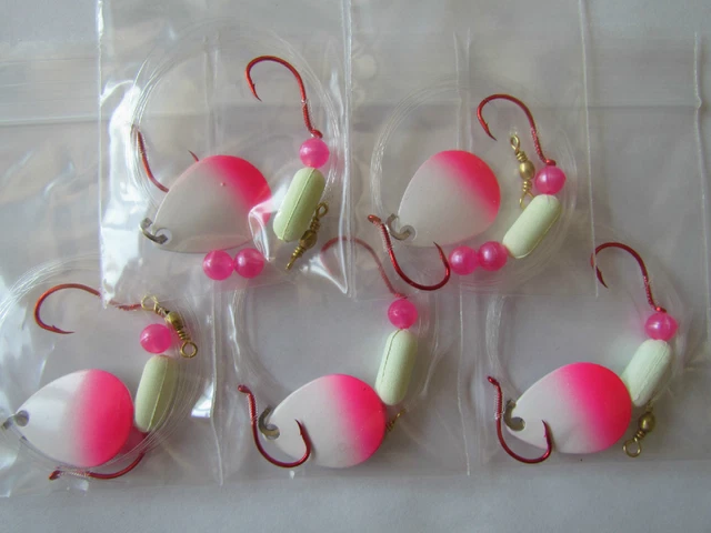 5 Spinner Floater Rigs Leech Minnow Crawler Harness Walleye, Bass, Pike