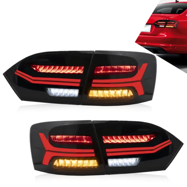 VLAND Feux arrière LED pour VW Jetta/ Sagitar 2011-2014 Séquentiel Projecteur 2x