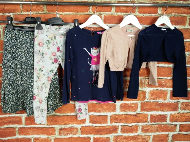 GIRLS BUNDLE AGE 5-6 YEARS NEXT JOULES etc SKIRT LEGGINGS TOP SHRUG PARTY 116CM