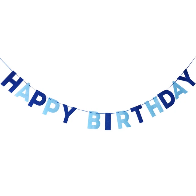 HAPPY BIRTHDAY Wedding Bunting Banner Backdrop Party Tool Bride Household