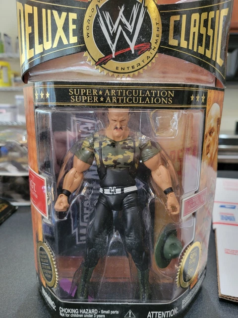 wwe wwf ljn deluxe classic superstars series 06 sgt. slaughter wrestling figure