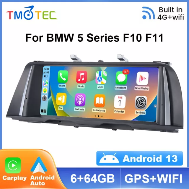 10,25" Android 13 Autoradio 6+64GB GPS Navi WIFI 4G DSP für BMW 5er F10/F11 CIC