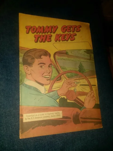 Tommy Gets The Keys driver safety 1965 B F Goodrich promotional comic giveaway