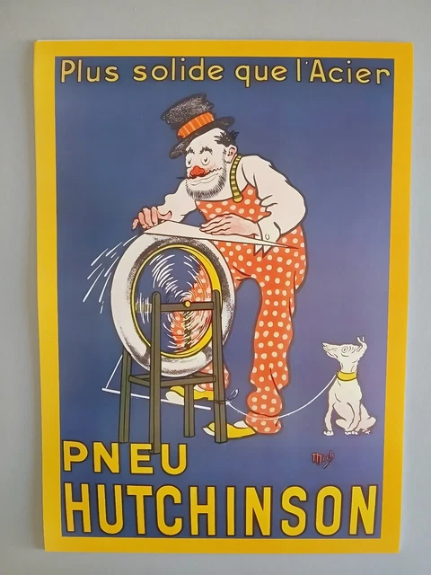 PNEUX HUTCHINSON Rure-POSTER HQ 40x60cm d'une AFFICHE VINTAGE